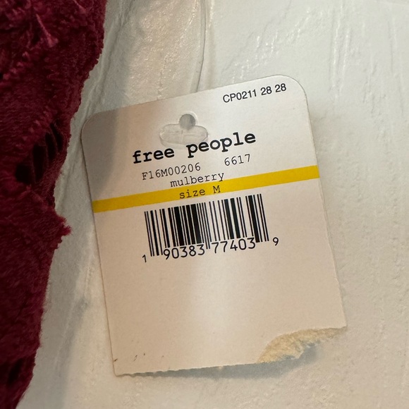 NWT Free People FP One Adella Bralette in Mulberry - Picture 3 of 9